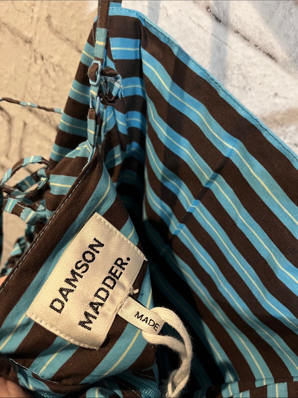 Damson Madder Angelina striped midi dress - Picture 10 of 10